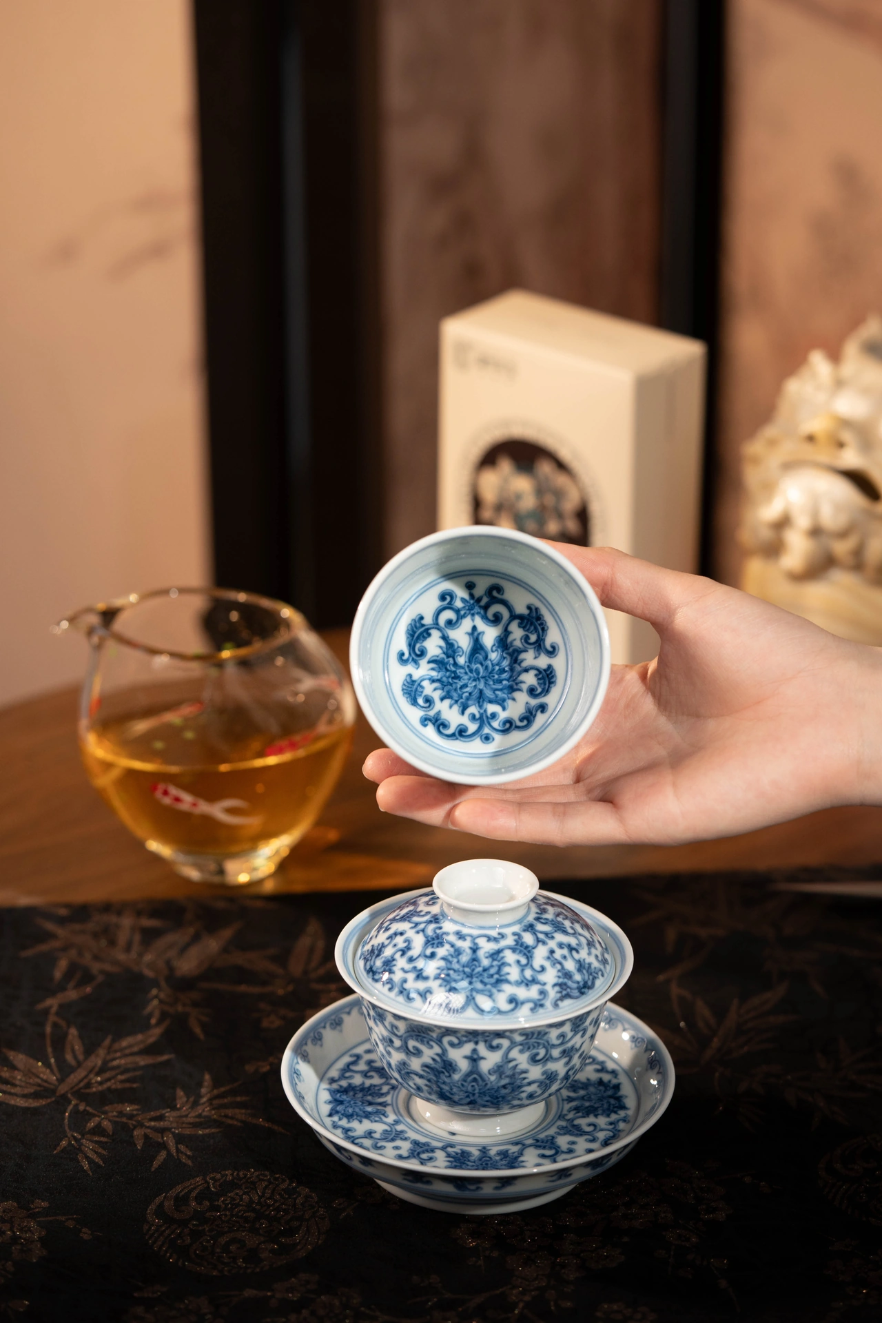 青花金刚莲套组